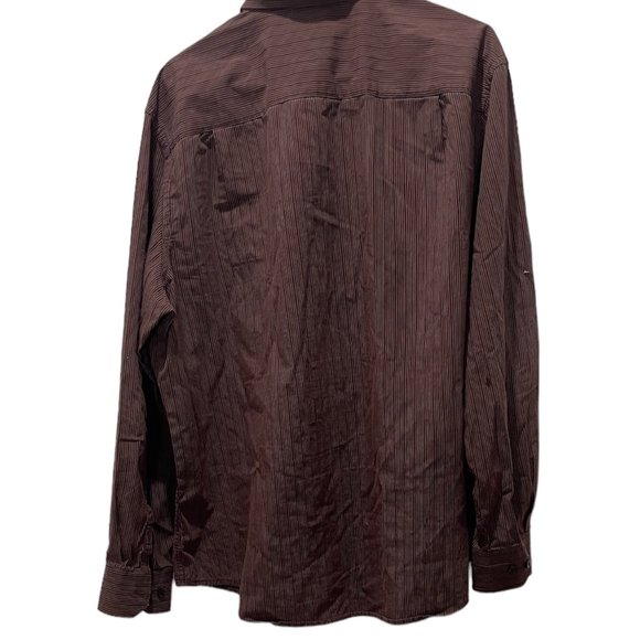 Men's Dress Shirt, Axist, XXL, Brown, Preloved in Good Condition - Picture 4 of 5